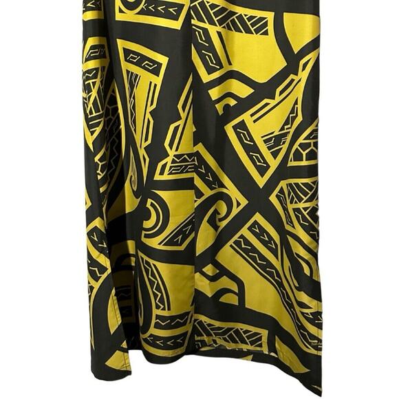 Manuhealii Hawaiian Print Aloha Wear Tribal Print Short Sleeve Dress Size M - Picture 5 of 9